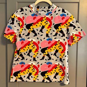 Nooworks Dancing Ladies Mock Neck Size Large